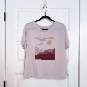 Stars Above Sunset T-Shirt, Size Large